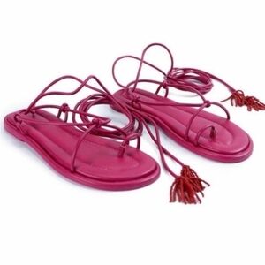 FARM Rio Pink Gladiator Sandals